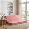 Vidaxl Divano Letto Pieghevole 180 x 67 x 45 cm Rosa