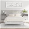 Vidaxl Testiera Letto con Comodini in Legno Multistrato Grigio Cemento
