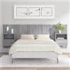 Vidaxl Testiera Letto con Comodini in Legno Multistrato Grigio Sonoma