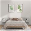 Vidaxl Testiera Letto con Comodini in Legno Multistrato Grigio Sonoma