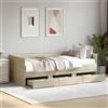Vidaxl Divano Letto con Cassetti senza Materasso 100x200 cm