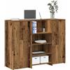 Vidaxl Banco Reception Legno Vecchio 135x50x103,5 cm Legno Multistrato