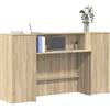 Vidaxl Banco Reception Rovere Sonoma 180x50x103,5 cm Legno Multistrato