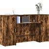 Vidaxl Banco Reception Rovere Fumo 180x50x103,5cm in Legno Multistrato