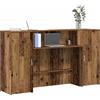 Vidaxl Banco Reception Legno Antico 180x50x103,5 cm Legno Multistrato