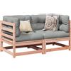 Vidaxl Set Divani da Giardino 2 pz in Legno Massello Abete Douglas