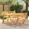 Vidaxl Sedia pieghevole con cuscino 4 pcs Bianco 49 x 57.5 x 92cm