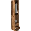 Vidaxl Armadio Legno Antico 30x50x200 cm in Legno Multistrato