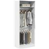 Vidaxl Armadio Bianco 80x50x200 cm in Legno Multistrato