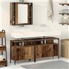 Vidaxl Unità da Bagno 3 pz Marrone 80 x 30 x 60 cm