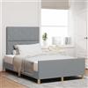 Vidaxl Struttura del letto Grigio chiaro 120 x 200 cm Tessuto