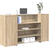 Vidaxl Banco Reception Rovere Sonoma 180x50x103,5 cm Legno Multistrato