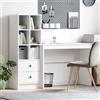 Vidaxl Scrivania Bianco 145,5 x 40 x 127 cm 2 pz