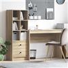 Vidaxl Scrivania Rovere Sonoma 145,5 x 40 x 127 cm 2 pz