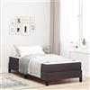 Vidaxl Letto a molle con materasso Marrone Scuro 90 x 190 cm Tessuto