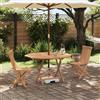 Vidaxl Set Bistro da Giardino 3 pcs Marrone Legno Teak Massello