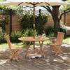 Vidaxl Set Bistro da Giardino 3 pcs Naturale Legno di teak solido