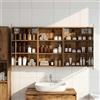 Vidaxl Set di Armadi da Bagno con porta 3 pcs 120 x 10,5 x 60,5 cm