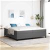 Vidaxl Letto a molle Grigio Chiaro 200 x 200 cm Tessuto in Cords