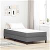 Vidaxl Materasso da Letto Grigio chiaro 100 x 200 cm Tessuto
