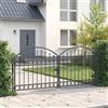 Vidaxl Cancello per recinzione ASSEN 301 x 175,5 cm Acciaio Grigio