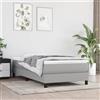 Vidaxl Materasso Molle Insacchettate Rigidità Media Grigio Chiaro 120x190x20 Tessuto