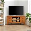 Vidaxl Mobile TV Naturale 100 x 40,5 x 46 cm Legno di Mogano Massello