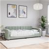 Vidaxl Letto da Giorno Grigio Chiaro 80x200 cm in Velluto