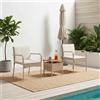 Vidaxl Set da giardino Beige polyrattan