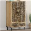 Vidaxl Credenza 60x33x110 cm in Legno Massello di Mango
