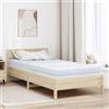 Vidaxl Materasso Medio rigido 120 x 200 cm Bianco