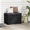 Vidaxl Baule da Giardino con Cuscino Seduta Antracite 125 L in PP