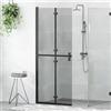 Vidaxl Parete doccia walk-in Nero 80 x 6,5 x 190 cm