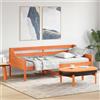 Vidaxl Dormeuse senza Materasso Marrone Cera 80x200 cm Legno di Pino