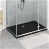 Vidaxl Vassoio base doccia con punti Nero 120 x 80 x 4 cm ABS