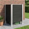 Vidaxl Recinzione Contenitore per Rifiuti Grigio 85 x 85 x 115 cm