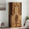Vidaxl Armadio Legno Antico 80x52x180 cm in Truciolato