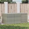 Vidaxl Baule da Giardino in Polyrattan 180x90x70 cm Grigio