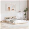 Vidaxl Struttura del letto Marrone 120 x 200 cm legno