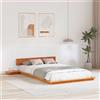Vidaxl Struttura del letto Marrone 120 x 200 cm legno