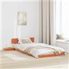 Vidaxl Struttura del letto Marrone 100 x 200 cm legno
