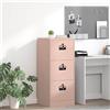 Vidaxl Armadio per File con cassetto Rosa 45,5 x 42 x 106,5 cm