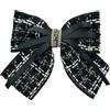 Guiguishiny Fermagli per capelli con fiocco grande da donna, Fermaglio per capelli con fiocco con strass vintage,in tweed,Fermagli per capelli Accessori per Donne e Ragazze (Nero)