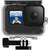 TELESIN Custodia Impermeabile per Gopro Hero 11 HERO 10 Hero 9 Nero, 50 M Subacquea Diving Trasparente Custodia Protettiva Shell con Quick Release Mount per Gopro HERO 11/10/9 Black Action Camera