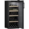 Liebherr Cantina vino a libera installazione WSbl 4601 con porta piena nero e telaio nero da 60 cm