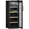 Liebherr Cantina vino a libera installazione WPbl 5001 con porta in vetro e telaio nero da 60 cm