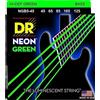 DR NGB5-45 Verde Neon Set di Corde per Basso Verde Neon 045-125 Medium