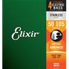 Elixir 14702 Nanoweb Medium 050/105 Muta 4 Corde per Basso Elettrico Stainles...