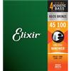 Elixir 14502 Nanoweb Light 80/20 Bronze Muta per Basso Acustico 045/100 Muta ...