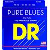 DR PB-40 Pure Blues Quantum Nickel Light 040/100 Muta 4 Corde per Basso Elett...